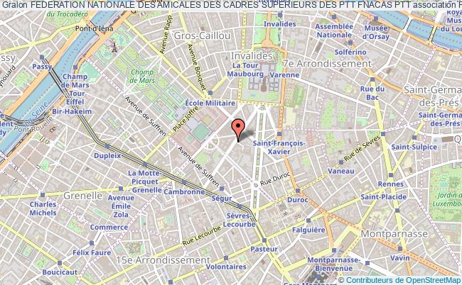 plan association Federation Nationale Des Amicales Des Cadres Superieurs Des Ptt Fnacas Ptt Paris