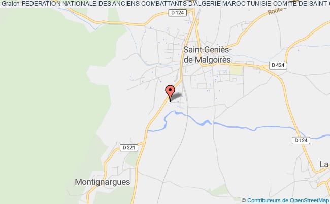 FEDERATION NATIONALE DES ANCIENS COMBATTANTS D'ALGERIE MAROC TUNISIE COMITE DE SAINT-GENIES DE MALGOIRES-LA GARDONNENQUE