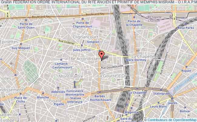 plan association Federation Ordre International Du Rite Ancien Et Primitif De Memphis MisraÏm - O.i.r.a.p.m.m. Paris
