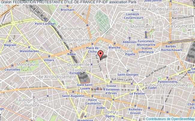 plan association Federation Protestante D'ile-de-france Fp-idf Paris