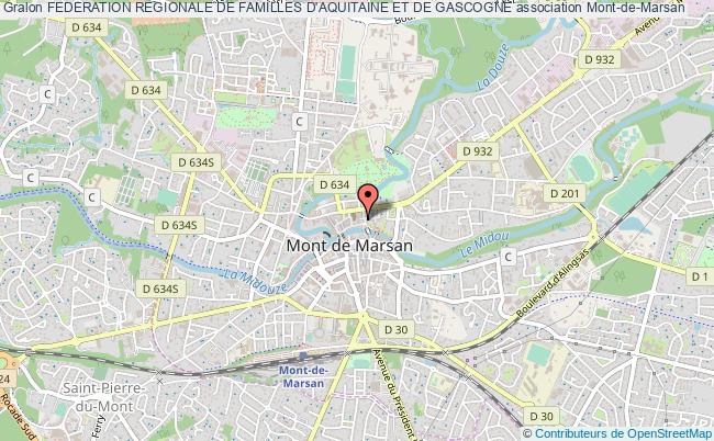 plan association Federation Regionale De Familles D'aquitaine Et De Gascogne Mont-de-Marsan