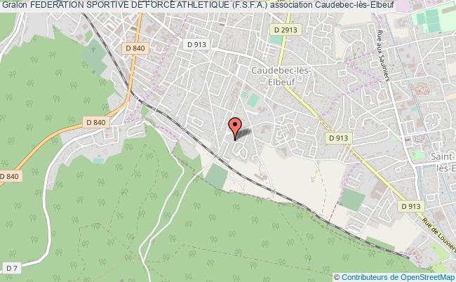 plan association Federation Sportive De Force Athletique (f.s.f.a.) Caudebec-lès-Elbeuf