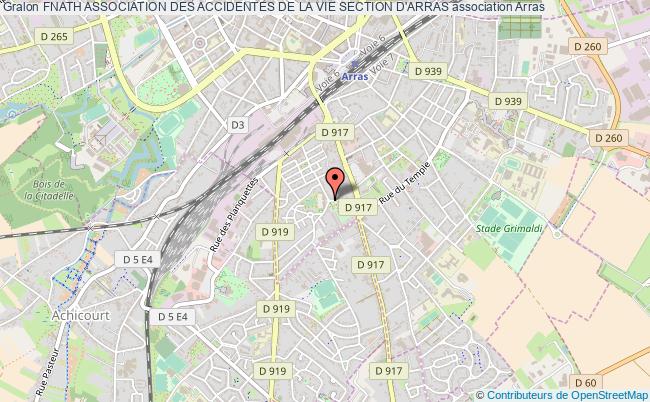 plan association Fnath Association Des Accidentes De La Vie Section D'arras Arras Cedex