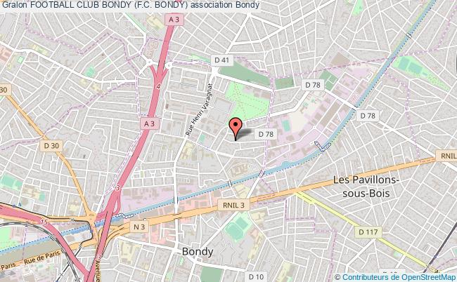 plan association Football Club Bondy (f.c. Bondy) Bondy