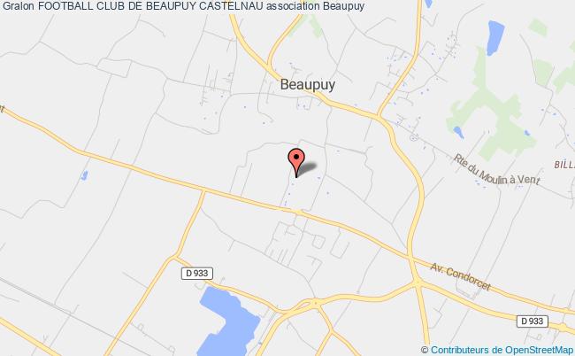 plan association Football Club De Beaupuy Castelnau Beaupuy