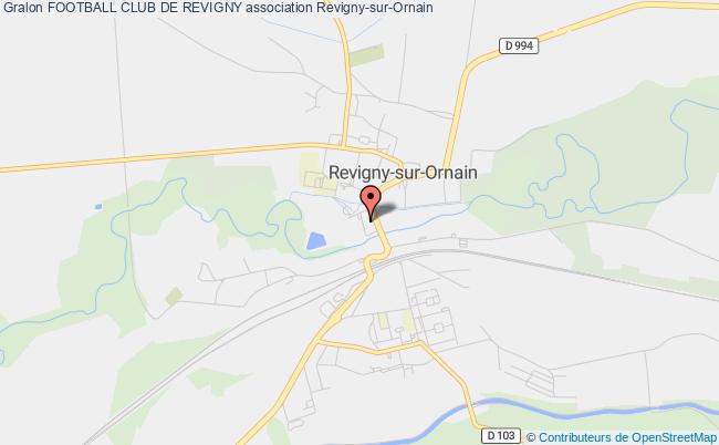 plan association Football Club De Revigny Revigny-sur-Ornain
