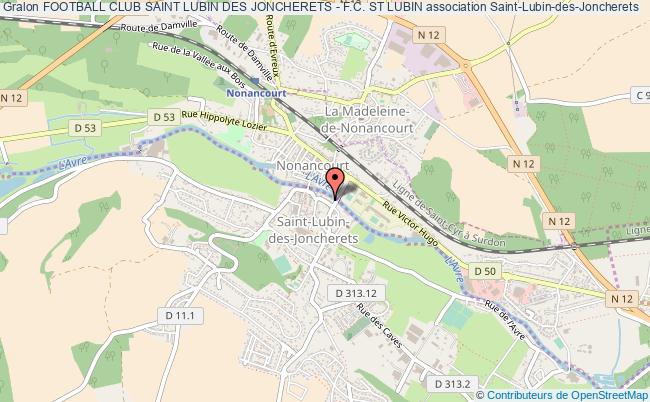 plan association Football Club Saint Lubin Des Joncherets - F.c. St Lubin Saint-Lubin-des-Joncherets