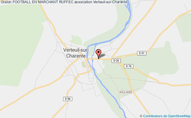 plan association Football En Marchant Ruffec Verteuil-sur-Charente