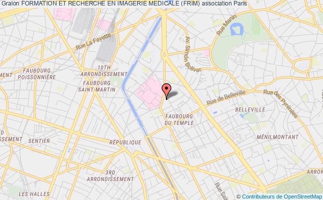 plan association Formation Et Recherche En Imagerie Medicale (frim) Paris