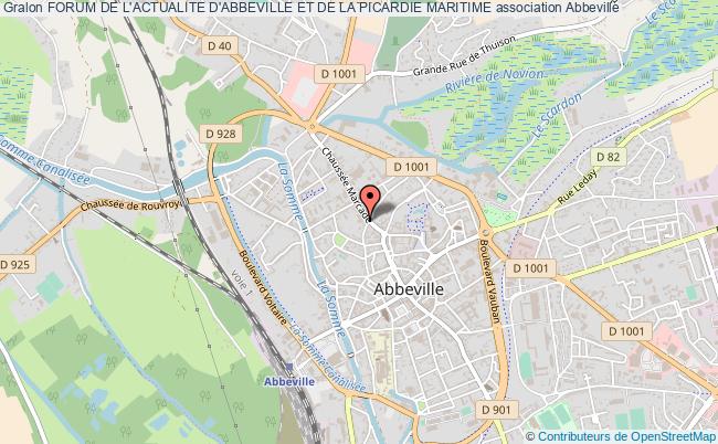 plan association Forum De L'actualite D'abbeville Et De La Picardie Maritime Abbeville