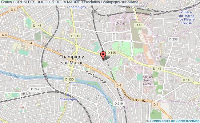 plan association Forum Des Boucles De La Marne Champigny-sur-Marne