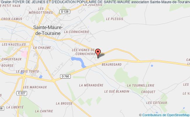 plan association Foyer De Jeunes Et D'education Populaire De Sainte-maure Sainte-Maure-de-Touraine
