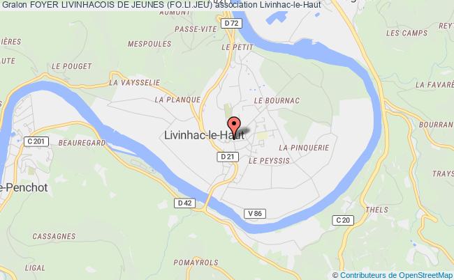 plan association Foyer Livinhacois De Jeunes (fo.li.jeu) Livinhac-le-Haut