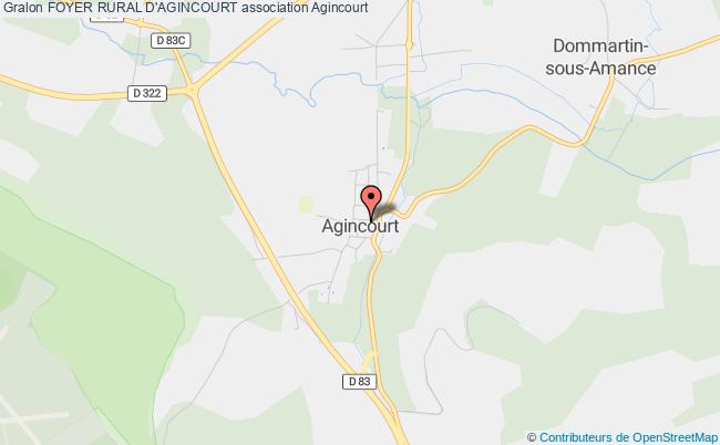 plan association Foyer Rural D'agincourt Agincourt