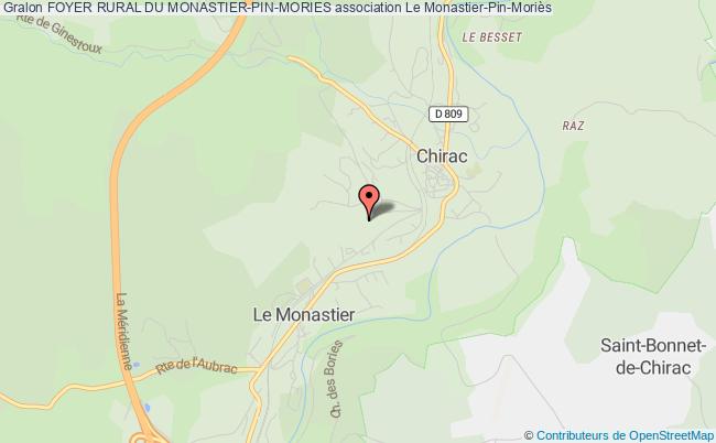 plan association Foyer Rural Du Monastier-pin-mories Bourgs sur Colagne