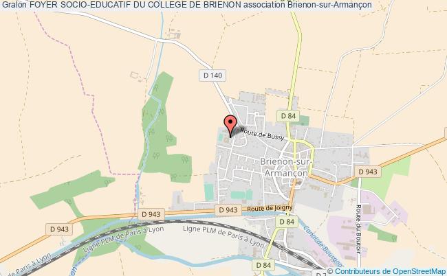 plan association Foyer Socio-educatif Du College De Brienon Brienon-sur-Armançon