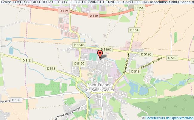 plan association Foyer Socio-educatif Du College De Saint-etienne-de-saint-geoirs Saint-Étienne-de-Saint-Geoirs