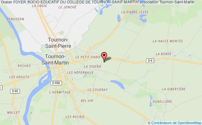 plan association Foyer Socio-educatif Du College De Tournon-saint-martin Tournon-Saint-Martin