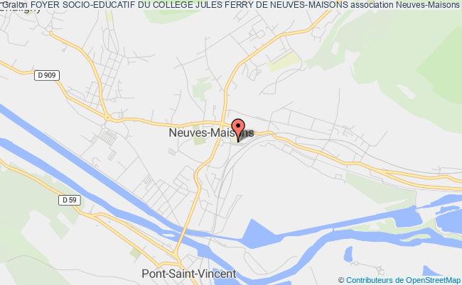 plan association Foyer Socio-educatif Du College Jules Ferry De Neuves-maisons Neuves-Maisons