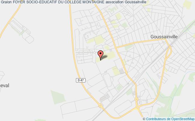 plan association Foyer Socio-educatif Du College Montaigne Goussainville