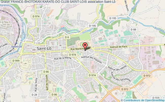 plan association France-shotokan Karate-do Club Saint-lois Saint-Lô