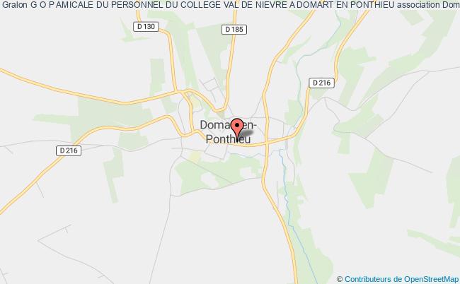 plan association G O P Amicale Du Personnel Du College Val De Nievre A Domart En Ponthieu Domart-en-Ponthieu