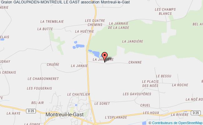 plan association Galoupaden-montreuil Le Gast Montreuil-le-Gast