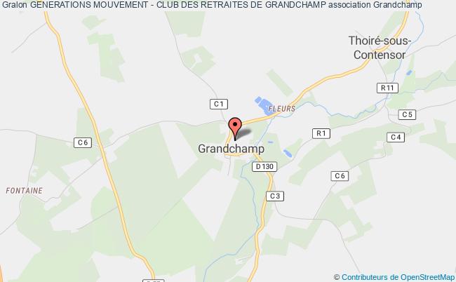 GENERATIONS MOUVEMENT - CLUB DES RETRAITES DE GRANDCHAMP