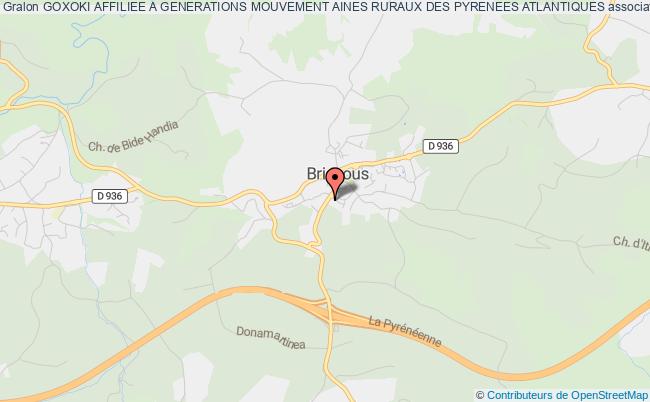 plan association Goxoki Affiliee A Generations Mouvement Aines Ruraux Des Pyrenees Atlantiques Briscous