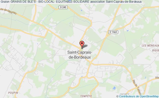 plan association Grains De Ble's - Bio-local- Equitable-solidaire Saint-Caprais-de-Bordeaux