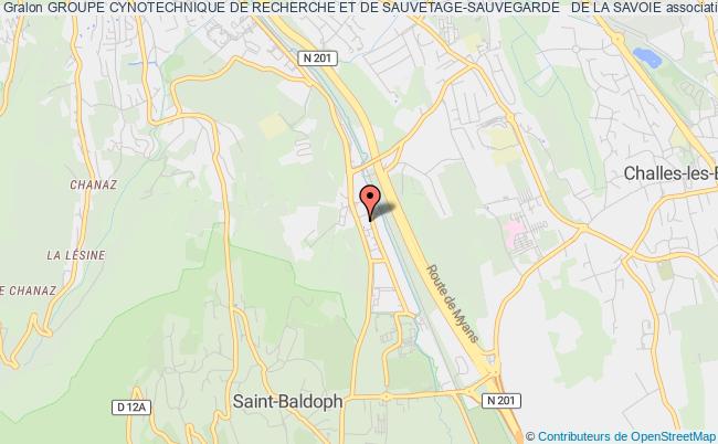 plan association Groupe Cynotechnique De Recherche Et De Sauvetage-sauvegarde   De La Savoie Ravoire
