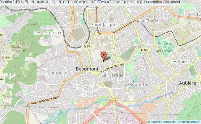 plan association Groupe Perinatalite Petite Enfance Du Puy-de-dome (gppe 63) Beaumont
