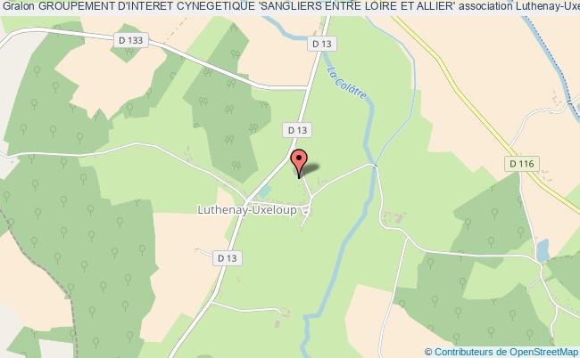 plan association Groupement D'interet Cynegetique 'sangliers Entre Loire Et Allier' Luthenay-Uxeloup