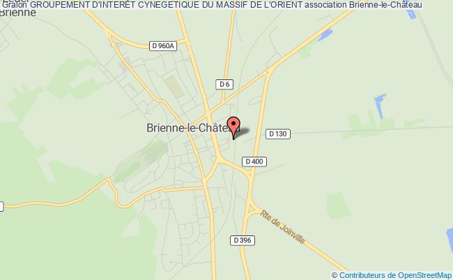 plan association Groupement D'interÊt Cynegetique Du Massif De L'orient Brienne-le-Château