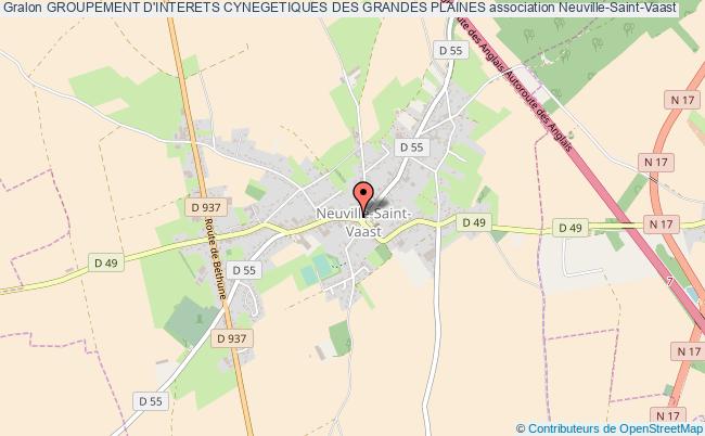 plan association Groupement D'interets Cynegetiques Des Grandes Plaines Neuville-Saint-Vaast