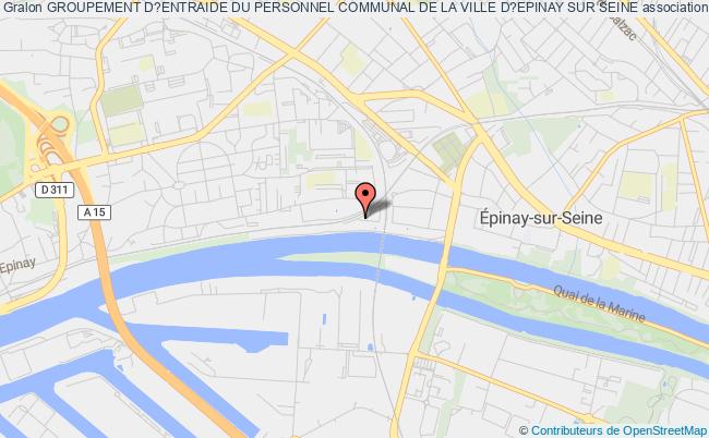 plan association Groupement D?entraide Du Personnel Communal De La Ville D?epinay Sur Seine Épinay-sur-Seine