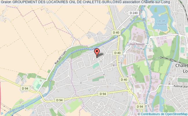 plan association Groupement Des Locataires Cnl De Chalette-sur-loing Châlette-sur-Loing