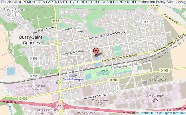 plan association Groupement Des Parents D'eleves De L'ecole Charles Perrault Bussy-Saint-Georges