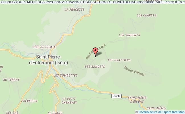 plan association Groupement Des Paysans Artisans Et Createurs De Chartreuse Saint-Pierre-d'Entremont