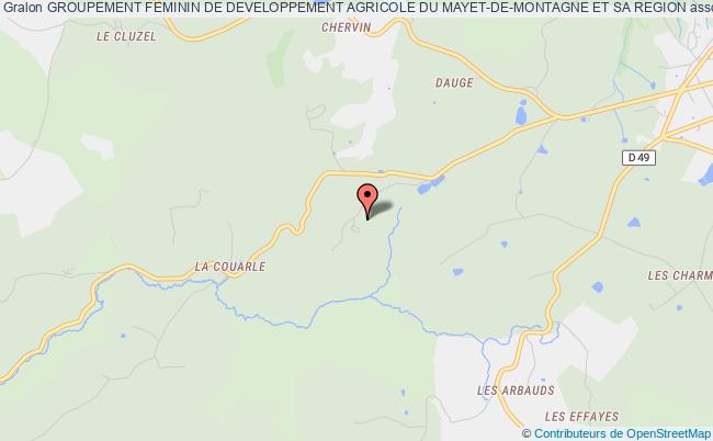 plan association Groupement Feminin De Developpement Agricole Du Mayet-de-montagne Et Sa Region Le Mayet-de-Montagne