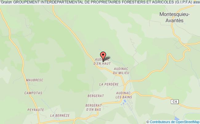 plan association Groupement Interdepartemental De Proprietaires Forestiers Et Agricoles (g.i.p.f.a) Montjoie-en-Couserans