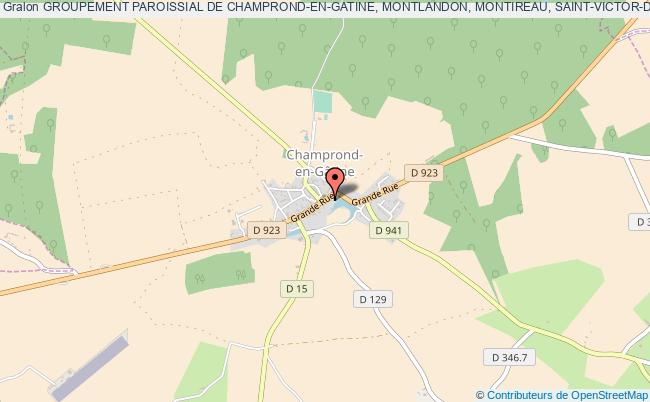 plan association Groupement Paroissial De Champrond-en-gatine, Montlandon, Montireau, Saint-victor-de-buthon Champrond-en-Gâtine