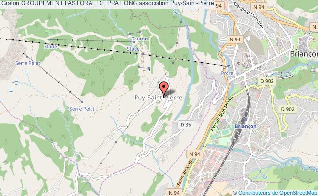 plan association Groupement Pastoral De Pra Long Puy-Saint-Pierre