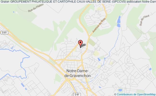 plan association Groupement Philatelique Et Cartophile Caux-vallee De Seine (gpccvs) Notre-Dame-de-Gravenchon
