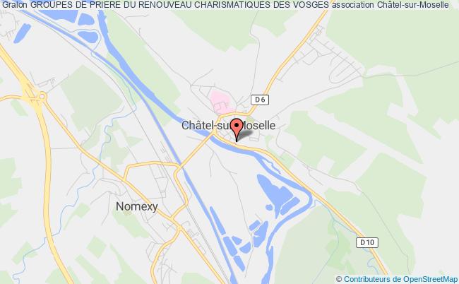 plan association Groupes De Priere Du Renouveau Charismatiques Des Vosges Châtel-sur-Moselle