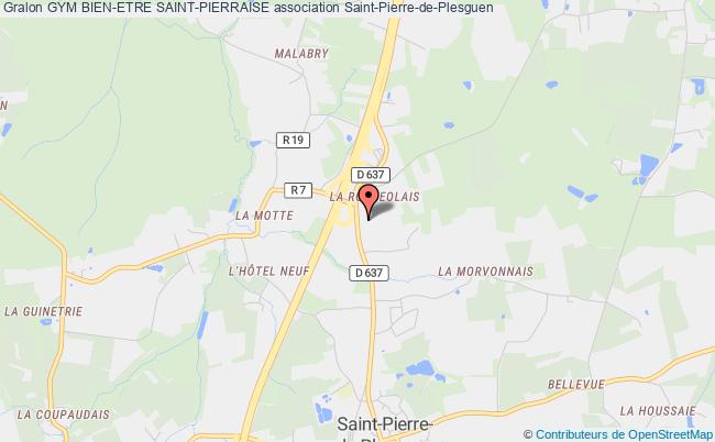 plan association Gym Bien-etre Saint-pierraise Saint-Pierre-de-Plesguen