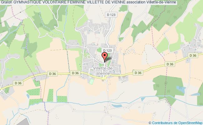 plan association Gymnastique Volontaire Feminine Villette De Vienne Villette-de-Vienne
