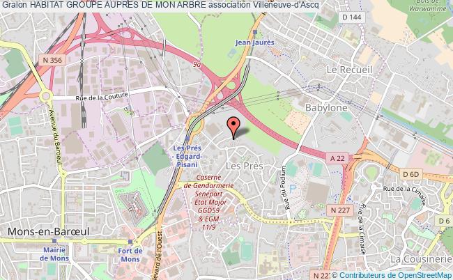 plan association Habitat Groupe Aupres De Mon Arbre Villeneuve-d'Ascq