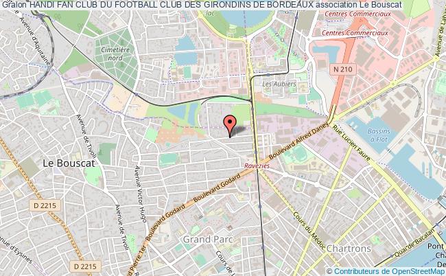 plan association Handi Fan Club Du Football Club Des Girondins De Bordeaux Le Bouscat