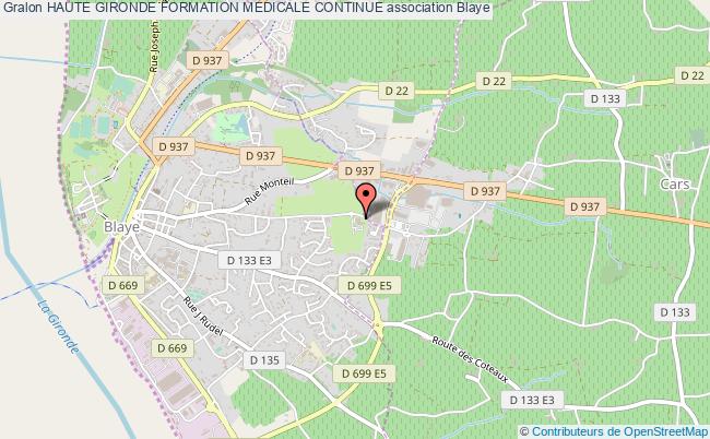plan association Haute Gironde Formation Medicale Continue Blaye
